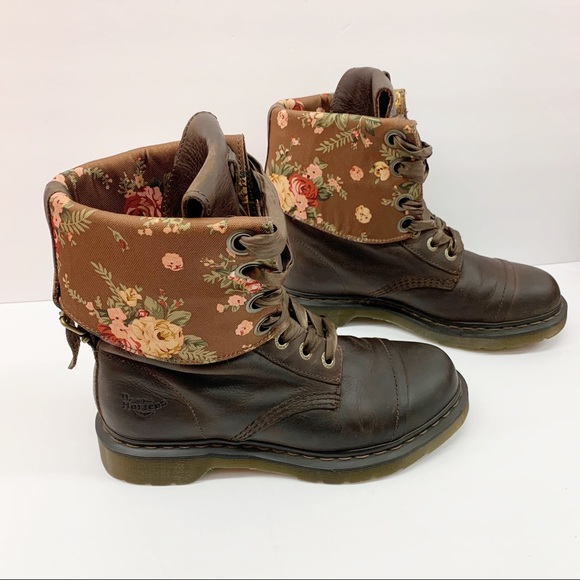 SOLD Dr. Martens Triumph Brown Leather Boots Flora - Picture 8 of 8